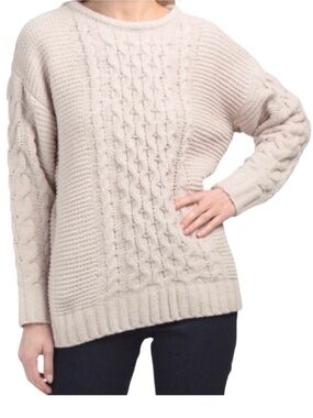 Jessica Simpson Chenille Twist Cable Knit Tunic Sweater (NWT) (Size: Small)